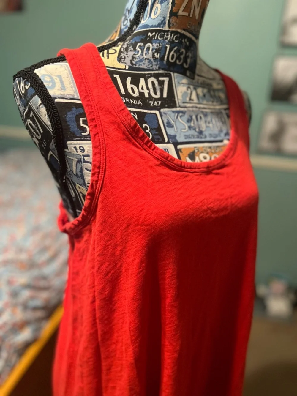 J. Crew Red Sleeveless Tank Dress - Picture 4 of 12